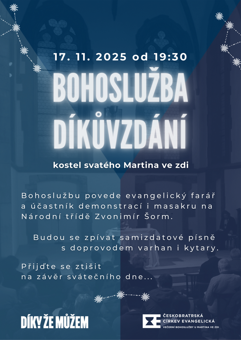 Bohoslužba díkůvzdání 2025 Bohoslužba díkůvzdání 2025