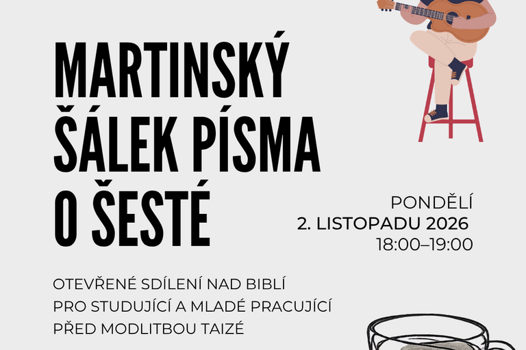 Listopadový šálek Písma o šesté před modlitbou Taizé